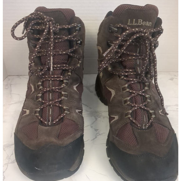 LL Bean Brown Lace Up Hiking Trail Boots Shoes Men\'s Size 12 main image 5